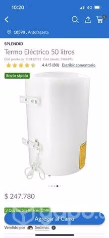 Termo eléctrico 50 LT - Imagen 2