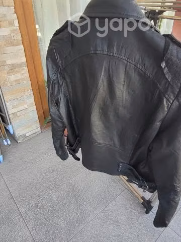 Chaqueta de cuero negro - Imagen 3