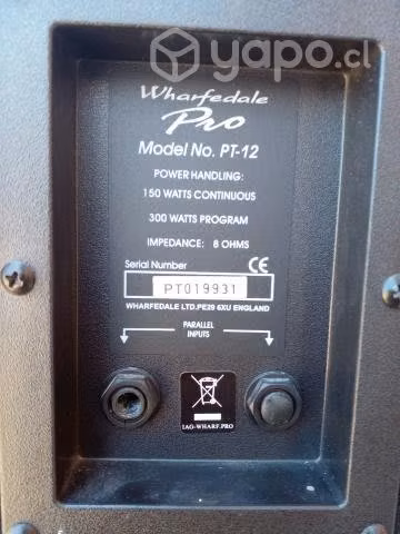 Parlantes Wharfedale 300w
