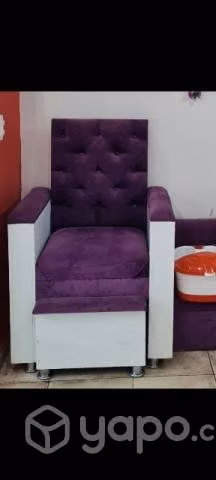 Sillón de pedicura morado - Imagen 2