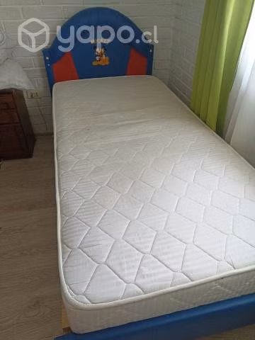 Cama 1 plaza niño mickey