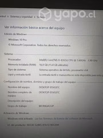 LENOVO T490 corre i5 8th gen - Imagen 5