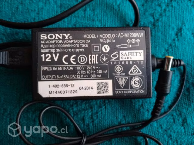 Sony adaptador blu ray player (12 volt - 0.8 amper