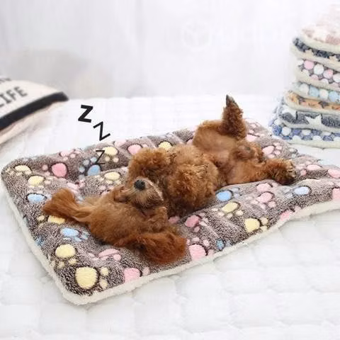 Cama Gruesa De Franela Para Mascotas