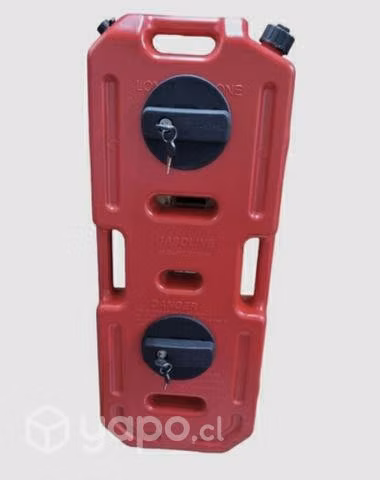 Bidón de combustible con 2 soportes con llave