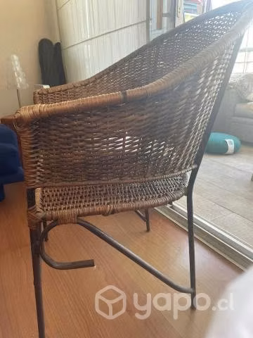 Sitial silla mimbre original Chimbarongo