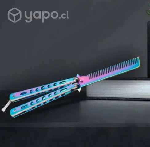 PEINE plegable de acero inoxidable