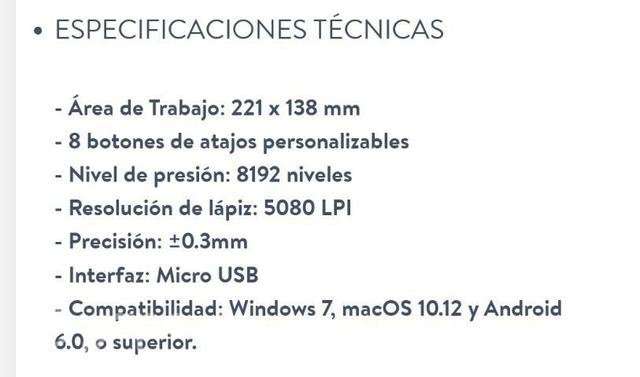 Tableta digital Huion h950p - Imagen 4