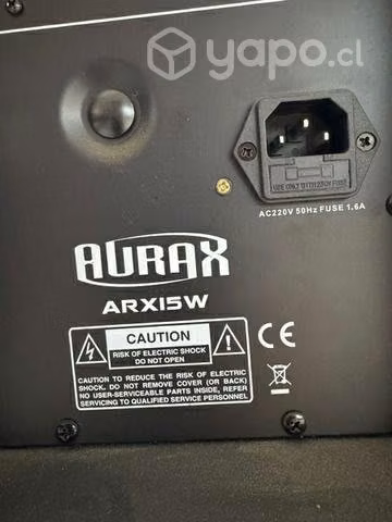 Parlante caja activa Aurax 15 pulgadas