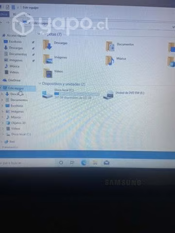 Notebook Samsung rosa 4gb/500gb