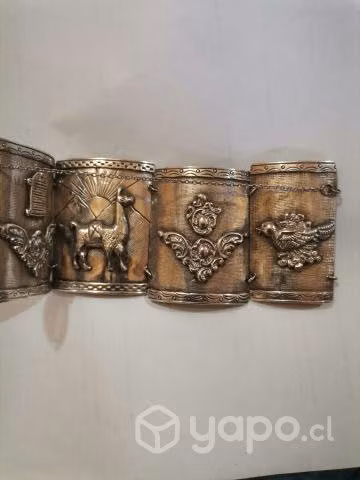 Brazalete de plata peruana 925