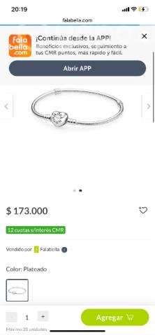 Pulsera Pandora original número 17 - Imagen 4