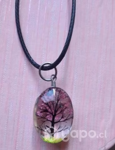 Colgante vidrio árbol de la vida