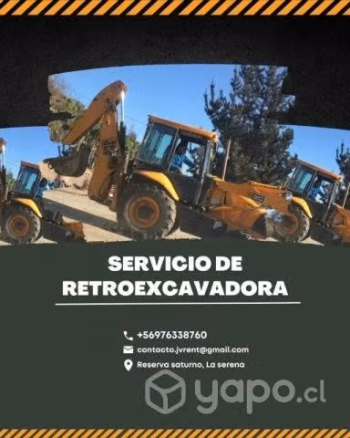 Arriendo retroexcavadora