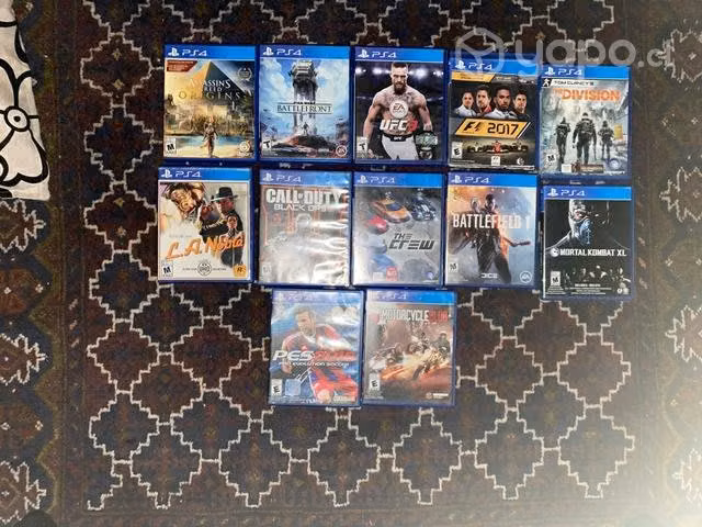 Juegos de play 4 con sus cajas originales