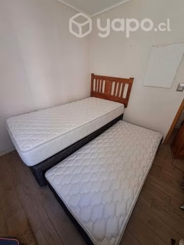 Cama nido + velador + respaldo