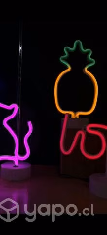 Lámparas 3D, neón decoración diferentes diseños