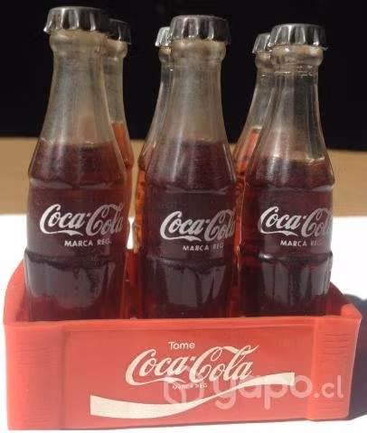 Mini jaba con 6 botellitas coca cola