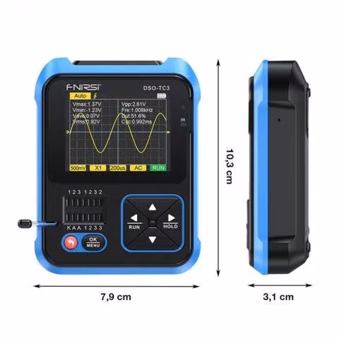 Osciloscopio Digital 3 en 1 Fnirsi Dso-Tc3 500Khz