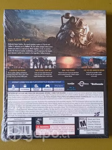 Fallout 76 PS4 Steelbook nuevo sellado