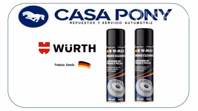 Limpiador de frenos y piezas w-mar wurth
