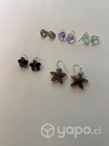 Colgantes y aros swarovski