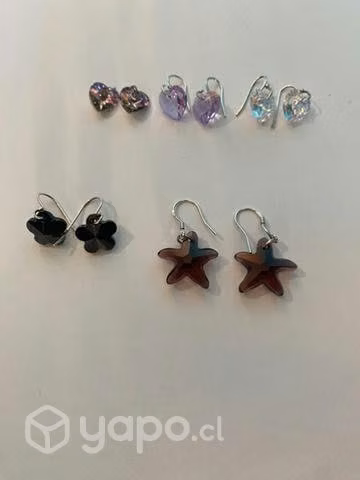 Colgantes y aros swarovski