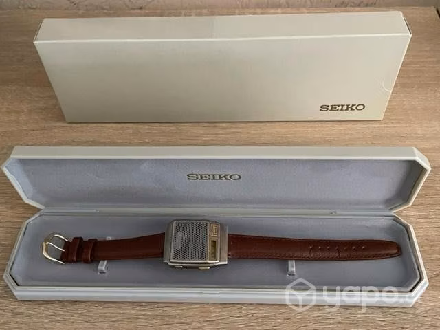 Reloj Único Seiko Vintage Digital Talking Watch