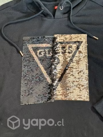 Poleron guess mujer talla s (lentejuelas el logo) - Imagen 3