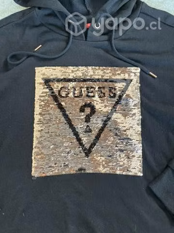 Poleron guess mujer talla s (lentejuelas el logo) - Imagen 4