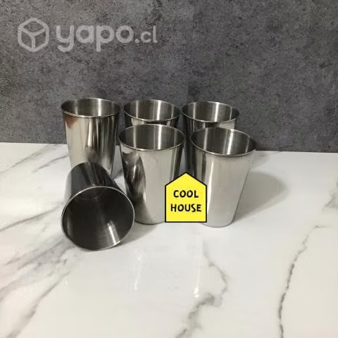 Disponibles Vasos de Acero Inoxidable de 10 cms