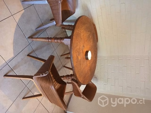 Mesa antigua de madera de cerezo - Imagen 3