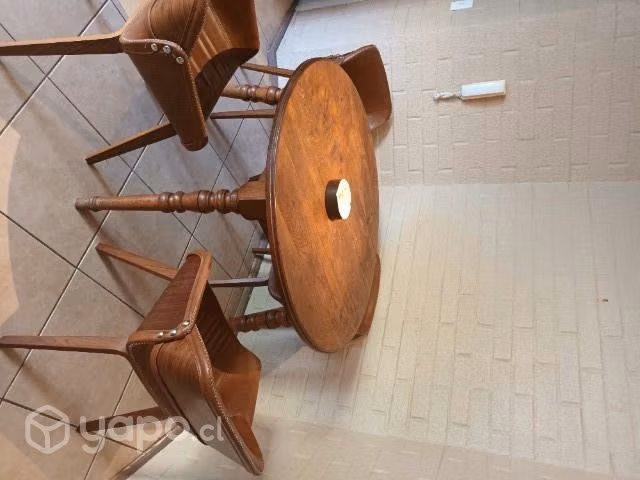 Mesa antigua de madera de cerezo - Imagen 2
