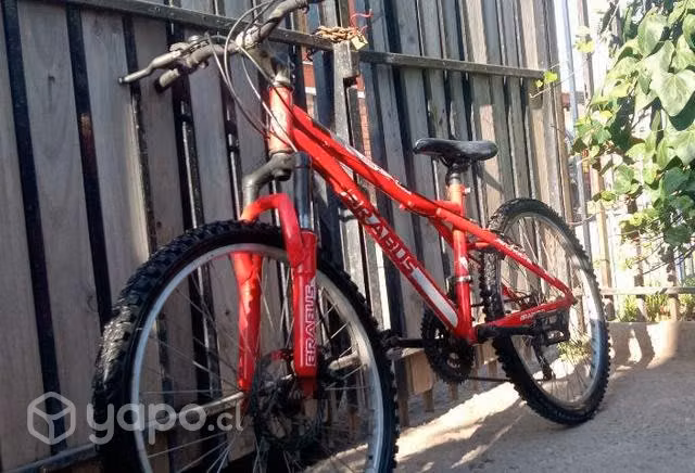 Bicicleta Brabus roja