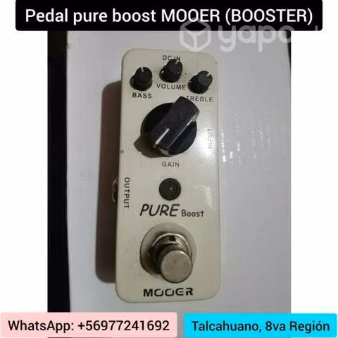 Pedal Pure Boost MOOER (BOOSTER, ELEVADOR DE