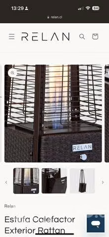 Calefactor a gas exterior rattan - Imagen 4