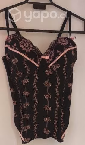 Corset Negro y rosa - Imagen 2