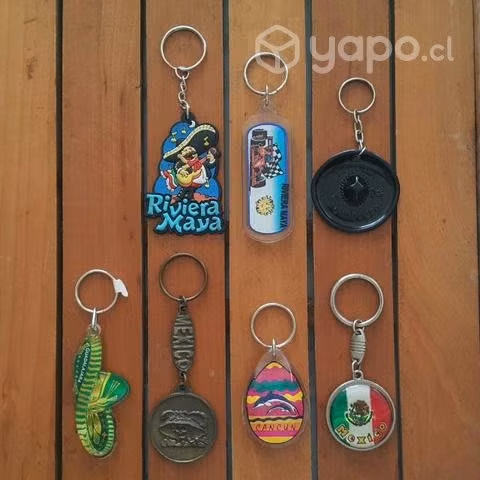 Colección de 7 Llaveros de Mexico