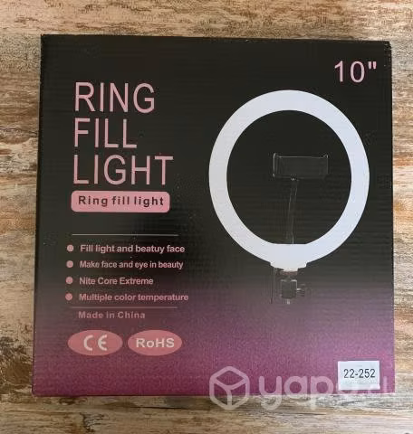 Aro de Luz TikToker con Tripode y Soporte Celular