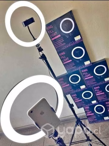 Aro de Luz TikToker con Tripode y Soporte Celular