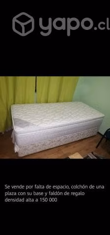 Colchon rosen alta densidad y base de 1 plaza