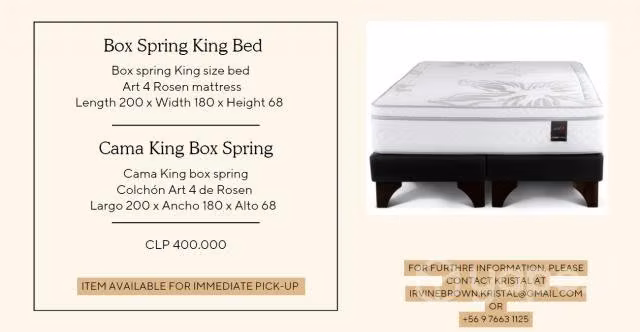 Cama King Box Spring