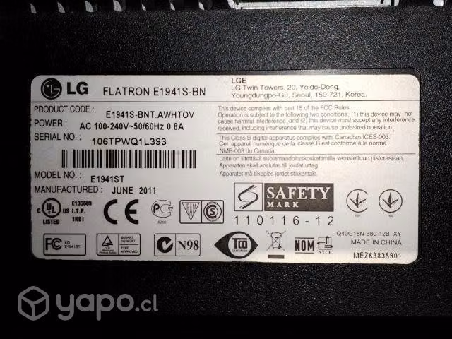 Monitor 20" - Imagen 2
