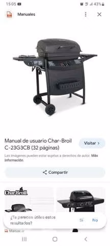 Parrilla a gas nueva