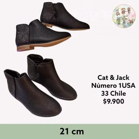 Botines niña talla 33 con brillos