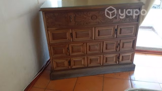 Respaldo de cama, 2 veladores y cómoda - Imagen 5