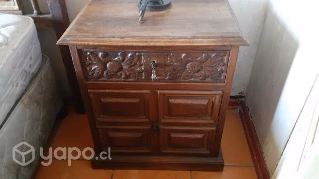 Respaldo de cama, 2 veladores y cómoda - Imagen 2