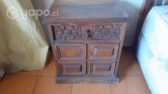 Respaldo de cama, 2 veladores y cómoda - Imagen 3