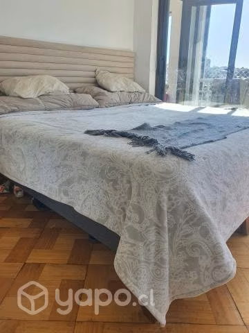 Cama super king + respaldo