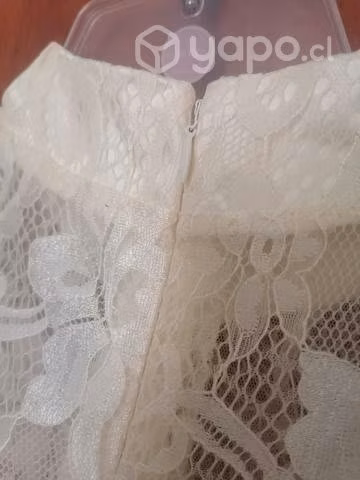 Vestido color champagne - lace - Imagen 4